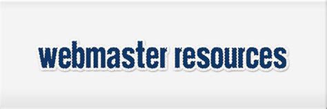 Webmaster resources .